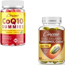 Ubikinol CoQ10 600 MG 60 Softgels Bundle CoQ10 Gumies 400 MG 60 Count