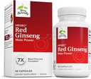 Terry Natural HRG80 Red Ginseng Férfi Power - vérkeringés és tartóssági támogatás kiegészítés - Diétás kiegészítés Ginseng & Cink - Gyógynövény kiegészítés energia támogatás - 48 kapszula