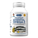 ANDREW LESSMAN Maximum Essential Omega3 Inflavored, 360 Softgels - Ultra- Pure Omega3 Fish Oil 1200 mg -High DHA, No Mercury Supplement- Small, Easy to Swallow Halolaj kapszula