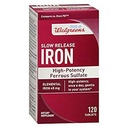 Walgreens Vas lassú kiadás nagy potencia vas szulfátos 45mg, tabletta, 120 ea
