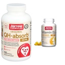 Jarrow Formulas QH- Absorb 100 mg Max Abszorpció - CoQ10 Ubiquinol & D3-vitamin 62,5 µg (2500 NE) - 100 Servings (Softgels)