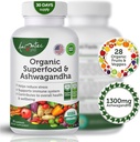 Organic Superfood Zöldségek Gyümölcsök és Veggies Komplexum Ashwagandha