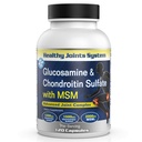 Glucosamine Chondroitin MSM Supplement for Joint & Bone Health - 120 Capcommon 124; Joint Support & Discomfort Relief for Back, Knees, Hands