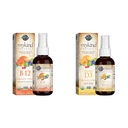 Élet kertje B12-vitamin - Teljes élelmiszer B- 12 a metabolizmus és energia & D3-vitamin folyadék 1000 NE permetenként
