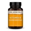 Dr. Mercola E-vitamin - Támogatja az egészséges bőr és antioxidáns státuszt - Tocopherols és tocotrienols keverék - Non-GMO, gluténmentes & szójamentes - 30 kapszula (30 adag)