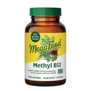MegaFood Metil B12 - Vegan - Magában foglalja a metil-folátot, B12-vitamin & B6 - Támogatja a celluláris energia termelést, Idegrendszer Egészség és szív- és érrendszeri funkciók - 60 tabletta