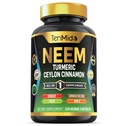Neem Levélkiegészítés - 8in1 Formula - A Turmeric, Ceylon Fahéj, Ginger, Tulsi, Ginkgo Biloba, Amla és a Black Pepper - Immune Health Support - 150 Vegán kapszula