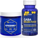 TERMÉSZETES STACKS GABA Brain Food + Apigenin Supplement for Sleep Bundle - Támogató relaxáció és alvás * - 180 teljes kapszula