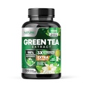 Természeti zöld tea kivonat 1000mg - Nagy potencia kiegészítés 98% polifenolok, 75% katechinek & 45% EGCG - Natural Energy Support - Non-GMO - 120 kapszula