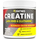 Creatine HMB, Creatine Powder for Men & Women, Micronized Creatine Monohidrát Izomnövekedés és Recovery és fokozott erő, teljesítmény, Creatine HMB glutaminnal, Gluten Free, 30 Servings