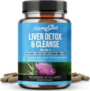 Máj Detox & Cleanse - 28- in1 Máj javítási és támogatási kiegészítés a férfiak és nők a Milk Thistle, Apple Cider Vinezar, Gyermekláncfű Gyökérkivonat & Articsóka kivonat - Non-GMO, 60 kapszula