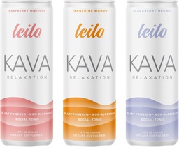 LEILO-124; Kava Powred Sparkling Relaxation Drink