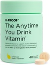 H-PROOF A bármikor ihat vitamin, máj-egészség és immunitás támogatás elektrolitok, Milk Thistle, és Vitamins B & C - 40 rágótabletta (20 adag), Vegan, Lemonade