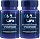 Life Extension Super Ubikinol CoQ10 fokozott mitokondriális támogatással, erős szív egészség és celluláris energia termelési támogatás, Ultraabszorpciós, gluténmentes, Non-GMO, 100 mg, 60 softgel (csomag 2)