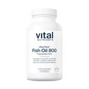 Vital Nährstoffe Ultra Pure® Fischöl 800 Triglycerid Form | Herz, Gehirn, & Immune Gesundheit* | Sustainable Sourced High EPA & DHA Omega-3-Fettsäure | Lemon Flavor | Gluten, Dairy, Soy Free | 90 Count