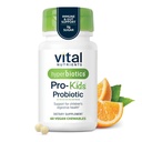Hyperbiotics Vital Nutritents Pro Kids Probiotic 124; Allergia- Free Toddler Probiotics for Kids124; Targeted Immune, Gut, and Digestive Health Agriculture 124; Sugar- Free Orange Flavor) 124; 60 rágótabletta