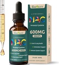 Liposzómás folyadék NAC kiegészítés N-acetil-cisztein cseppek, N acetil-cisztein 600 mg Quercetin & Cink felnőtteknek és gyerekeknek, máj és tüdő támogatás, antioxidáns, Immune & Skin Health, 2 Fl Oz