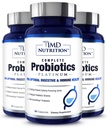 1MD Complete Probiotics Platinum 124; Supports Digestive Health Ț124; with Nourishing Prebiotics, 51 Billion Live CFU, 11 Strains, Dairy- Free Agreement Capsules (3- Pack)