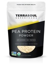 Terrasoul Superfoods Organic Pea Protein (ízesítetlen, sima textúra), 1,5 font