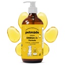 Omega 3 Halolaj kutyáknak bőr és kabátot - Wild Alaskan Pollock olaj Itchy Skin- Omega 3 Fatty Acids kutyáknak - Folyékony EPA & DHA kiegészítők - cinkkel, C-vitaminnal, B2, B7 & E - 16 Fl Oz