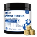 TERMÉSZET CÉLKITŰZÉS Omega 3 Halolaj kutyáknak, lazacolaj bőrre és kabátra, EPA & DHA zsírsavval - Kutya Itch & Allergia Relief, Anti Shedding, Hot Spots kezelés - Hip & Joint Support - 120ct