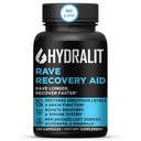 Rave Recovery Aid Vitamins After Party Relief Pills Music Festival Tartozékok Rave Essentials 5- HTP kiegészítés Elektrolitok Hidratáció Jobb reggelek Szerotonin Energia Másnaposság 120 kapszula