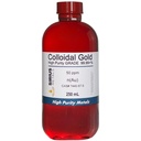 Valódi kolloid arany (50 ppm) - 99,99 +% tisztaság - 250 ml (8,45 Fl Oz) tiszta BPA- mentes műanyag palackban, 1 darabos (1 darabos csomag)