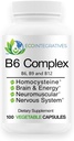 B6 Komplex vegán-vitamin B6, B9 folát, B12 Metilkobalamin Támogatja a kardiovaszkuláris, neuromuscularis, idegrendszer, homocisztein, energia, vérsejt & csontegészség 100 Caps