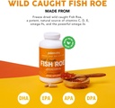Paleovalley Wild Caught Fish Roe - DHA / EPA, Full Spectrum Omega -3 Fatty acids - Gyulladás, látás, hangulat, immunitás boost - 28 Servings
