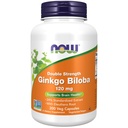 Now Foods Supplements, Ginkgo Biloba 120 mg, Double Strength, Non-GMO Project Hitelesített, 100 Veg kapszula