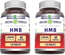 Amazing Formulas HMB 2000mg per Serving 120 Tablets Supplementary