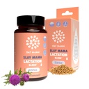 OAT MAMA szerves laktáció kiegészítés - "Slay Mama" Áldott Thistle & Fenugreek kapszula - Gyógynövény laktáció keverék, postpartum támogatás szoptató anyák