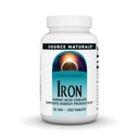 Source Naturals Iron, Amino Acid Chelate - Diétás kiegészítés, amely támogatja az energiatermelést - 250 tabletta