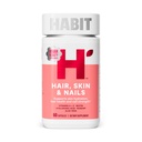 Habit haj, bőr és köröm kiegészítés (60 kapszula) - New Look, Támogatja a bőr hidratáció, Hair & Kin Strength, Biotin 2000mcg, A-vitamin & C, Hyaluronic Acid, Rosehip, Vegan, Non-GMO (1 Pack)