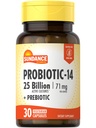 Sundance Probiotic- 14 Wonder124; 25 Billion Cultures - 124; 30 Capricorn - 124; Prebiotics - 124; Vegetáriánus, Non-GMO - és Gluten - mentes kiegészítés