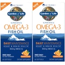 Élet kertje EPA / DHA Omega 3 Halolaj - Minami természetes agyi funkció, szív és hangulat kiegészítés, 120 gróf (60- ct 2- Pack)