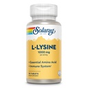 SOLARAY L Lysine - Free-Form Essential Aminosav - Immunszuppresszív kiegészítés 1000mg L- lizinnel, 1000mg C- vitaminnal és 25mg kelátos cinkkel - Lab ellenőrzött, 60- napos garancia, 30 adag, 90 tabletta