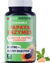 Yuve Natural Papaya Digestive Enzimes - Sugar- Free Chewable Candies - Promotes Better Digestion - Székrekedés és puffadás Aid, Detox, Leaky Gut javítási és gázmentesítési - Vegan, Non-GMO, Gluten- Free - 90ct