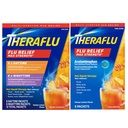 Theraflu Max Strength Daytime & Nighttime Flu Synchronic Relief Honey Lemon Flavor Powder & Daytime Flu Relief Honey Lemon Powder, 6 Daytime + 6 Nighttime, & 6 Honey Lemon Flavor Powder Packs