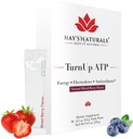 Hay 's Naturals Turn Up ATP - 30 Packaets n.e.124; Sugar- Free Energy Drink Mix, Pure ATP, B- Vitamins, Electrolytes & Purenaphic