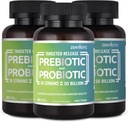 Zentastic probiotics & Prebiotics Supplement - 50 milliárd CFU - a férfiak és nők immun & emésztési egészsége - 16 Strains - Tartály állvány - 180 késleltetett kiadás Veggie kapszula