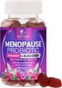 Menopauza kiegészítők nőknek - 3 milliárd CFU Natural Menopauza Relief az enyhe hőhullámok és éjszakai izzadás, PH, Vaginal Health Support Probiotics nőknek gumi, probiotikus kiegészítés - 120 gumi