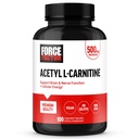 Force Factor Acetyl L- karnitin agy kiegészítés, idegi támogatás kiegészítés, és celluláris energia booster, Acetyl L- karnitin 500mg, Premium Quality, Vegan, Non-GMO, 100 növényi kapszula