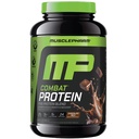 MusclePharm Combat Protein Powder, Chocolate Milk Flavor, Fuels Muscles for Productive Workouts, 5 Protein Források beleértve a savófehérje izolát & Egg Albumin, Gluten Free, 2 LB, 24 Servings