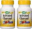 Nature 's Way Aktiválta Charcoin Magas Adszorbencia - 100 kapszula 2 csomag