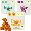 GEM Bite Complete Routine Variety Pack napi multivitaminnal (14 bit), Chill- Out nyugodt (7 sajt) & Deep Sleep Aid (7 sajt)