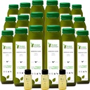 Zeller Juice Cleanse by Raw Fountain, All Natural Raw, Cold Pressed Juices, Morning Detox Cleanse, 30 Bottles 12oz, 5 Bonus Ginger Shots