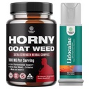 Bundle of Horny Goat Weed for Men with Black Maca Root, Tongkat Ali, Saw Palmetto & Panax Ginseng kivonat és lidokain Desensitizing Topical Spray Climax Control - Boost Endurance és Stamina