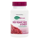 NaturesPlus Herbal Actions Red Yeast Rice 600mg & CoQ10 100mg, Extended Release - 30 Vegan Tabletta - Maximum Potency Supplement, Antioxidáns - Vegetáriánus, gluténmentes - 30 Servings