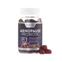 Menopauza kiegészítők nőknek - Menopauza probiotikus gumi - Női menopauza megkönnyebbülés forró villanások, éjszakai izzadás és hangulatváltozás swings fekete Cohosh & Cranberry - Non-GMO, Vegan - 60 Gumies